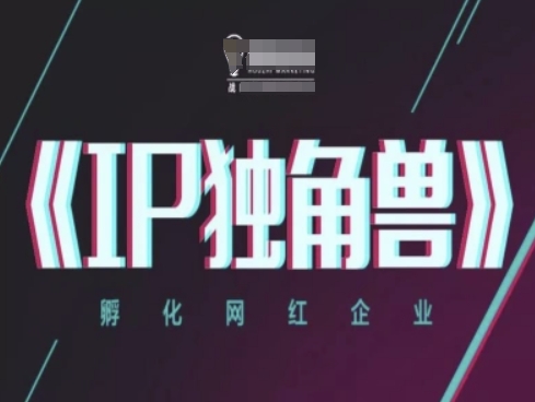 IP独角兽，孵化网红企业，ip教程-轻创终点站