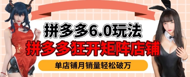 拼多多虚拟商品暴利6.0玩法，轻松实现月入过W-轻创终点站