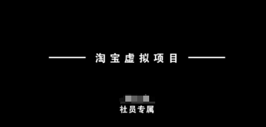 淘宝虚拟项目，从理论到实操，新手也能快速上手-轻创终点站