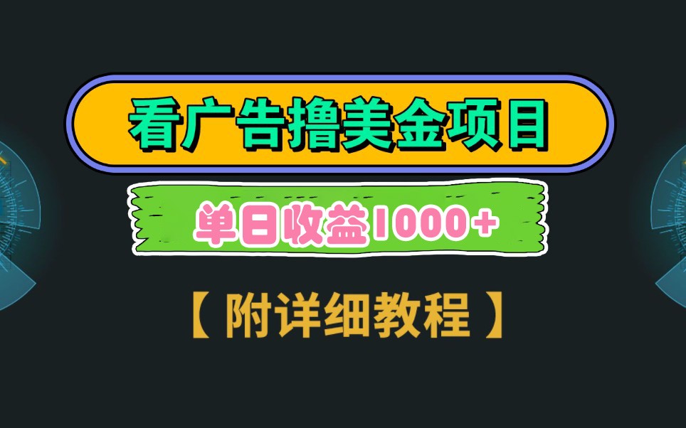 Google谷歌看广告撸美金，3分钟到账2.5美元，自撸拉新收益无上限，轻松日入1k+-轻创终点站