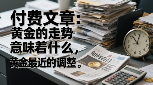 付费文章：黄金的走势意味着什么，如何看待黄金最近的调整-轻创终点站