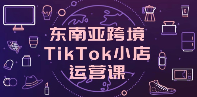 东南亚跨境TikTok小店运营课，掌握店铺设置与流量转化核心技巧-轻创终点站