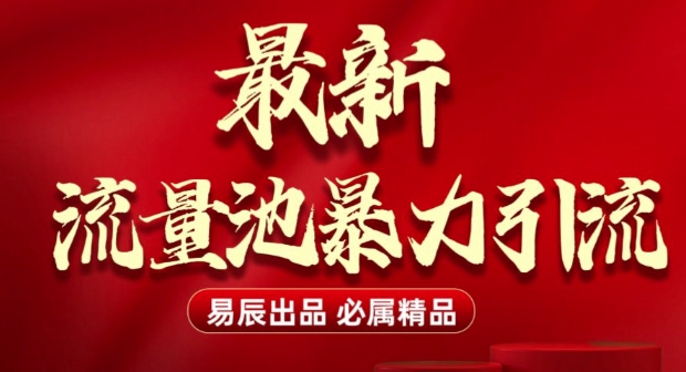最新“流量池”无门槛暴力引流(全网首发)日引500+-轻创终点站