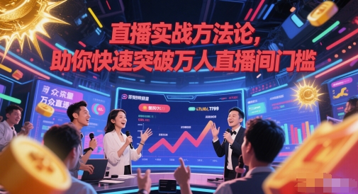 直播实战方法论，助你快速突破万人直播间门槛-轻创终点站