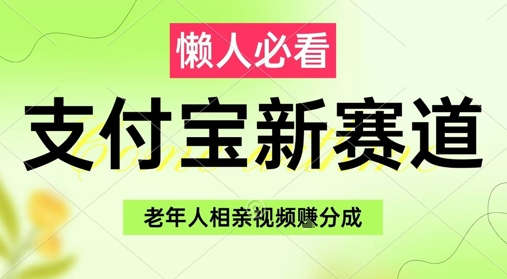 支付宝新赛道，利用老年人相亲视频，挣分成收益，轻松月入过W，操作简单-轻创终点站