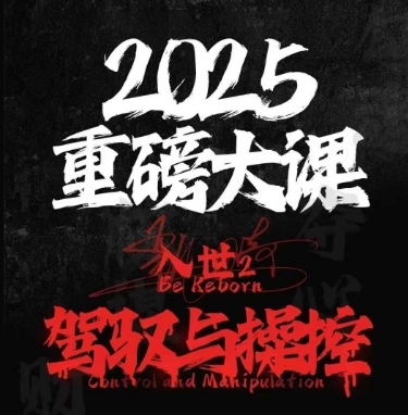 2025重磅大课，入世2，驾驭与控制-轻创终点站