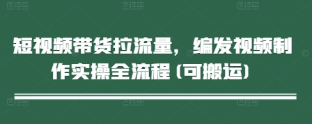 短视频带货拉流量，编发视频制作实操全流程(可搬运)-轻创终点站