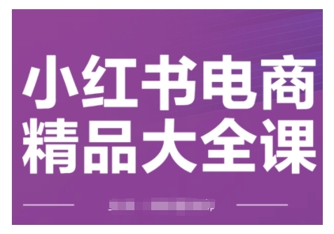 小红书电商精品大全课，快速掌握小红书运营技巧，实现精准引流与爆单目标，轻松玩转小红书电商(更新2月)-轻创终点站