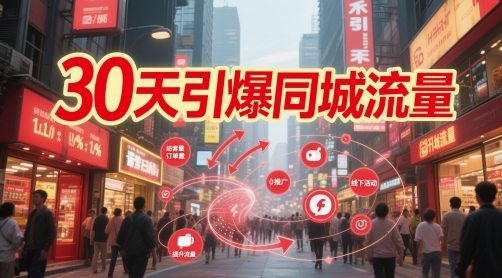 30天引爆同城流量：团购篇 认知篇 流量篇 来客篇 达人篇 老板人设IP篇 投流篇-轻创终点站