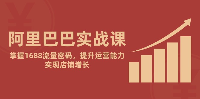 阿里巴巴实战课：掌握1688流量密码，提升运营能力，实现店铺增长-轻创终点站
